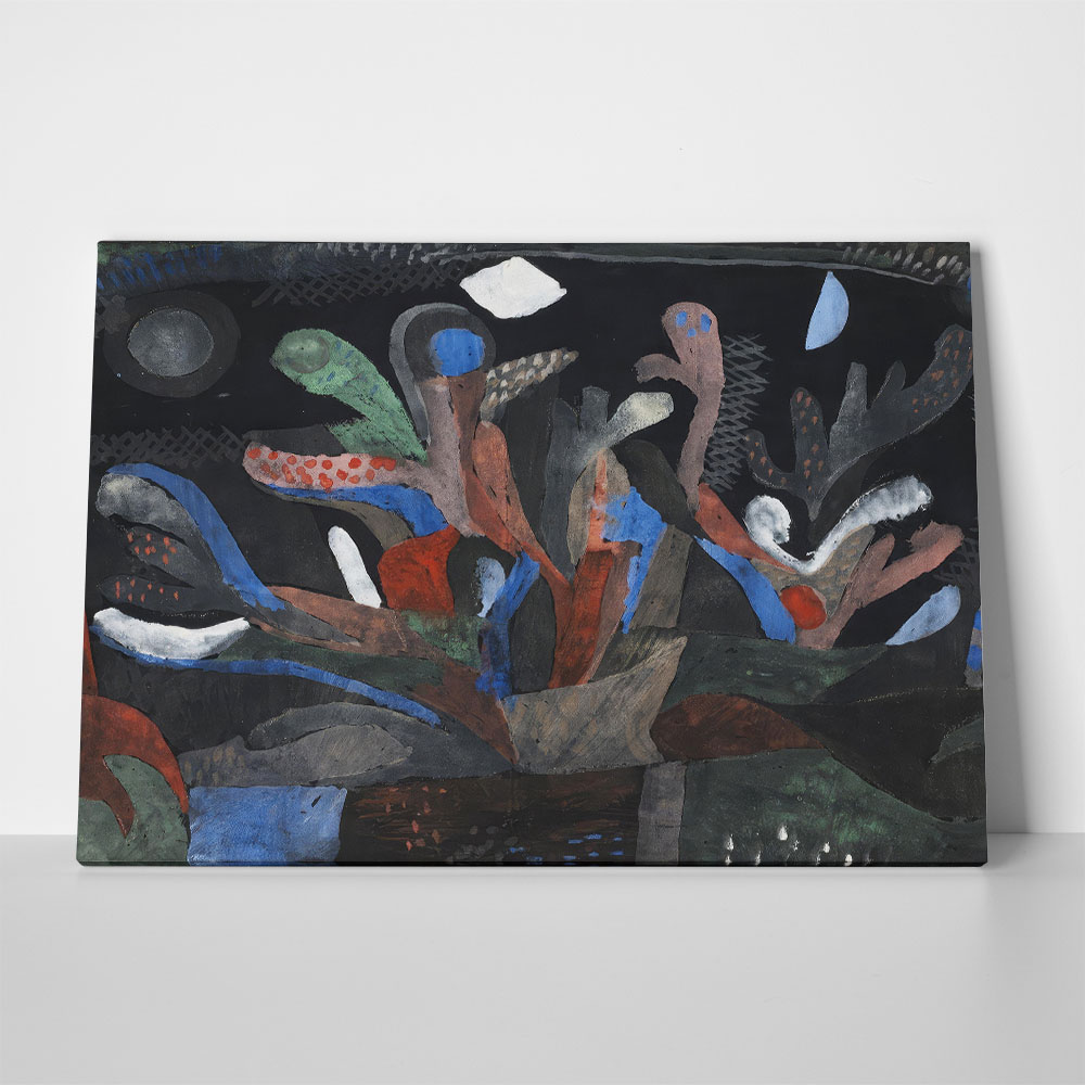 Πινακας σε καμβά PAUL KLEE - PICTURE OF A GARDEN IN DARK COLOURS