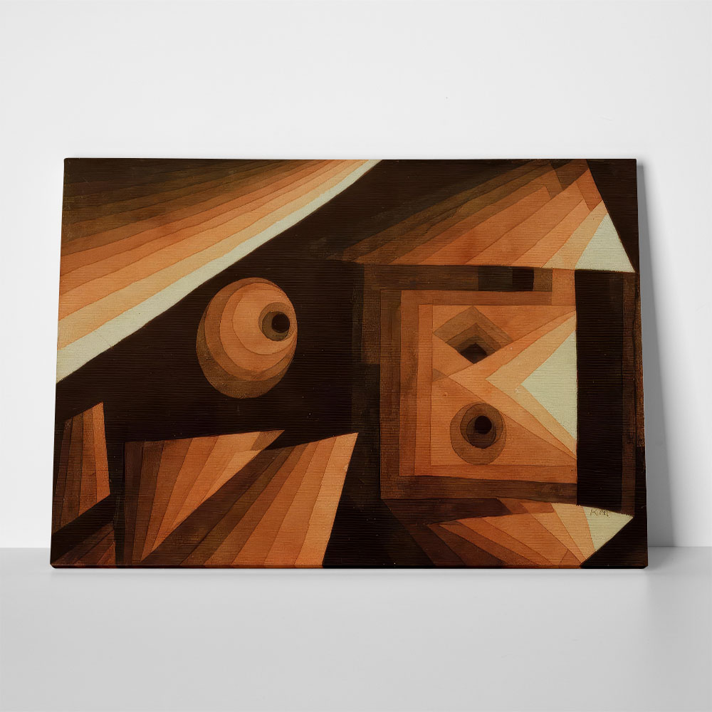 Πινακας σε καμβά PAUL KLEE - RED GRADATION