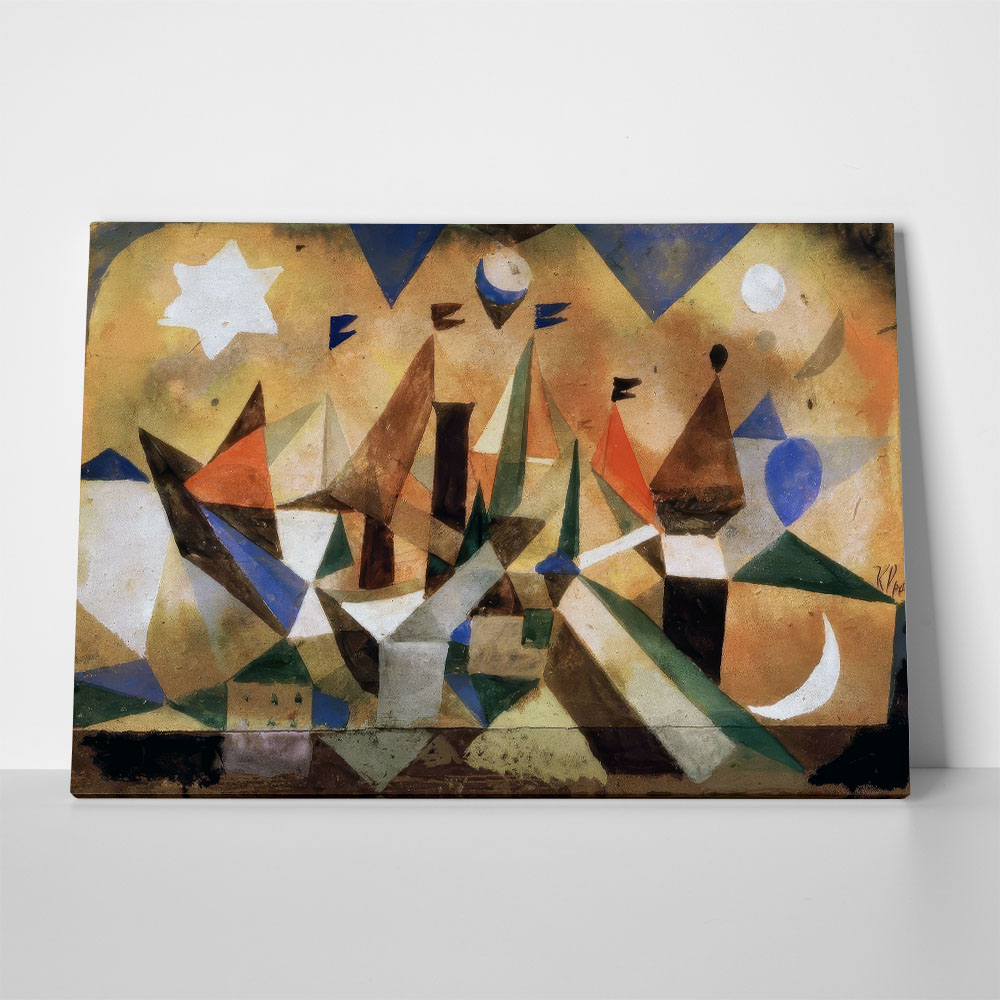 Πινακας σε καμβά PAUL KLEE - SAILING SHIPS AWAITING THE STORM