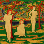 Πίνακας σε καμβά PAUL KLEE - THREE NUDES OUTDOORS
