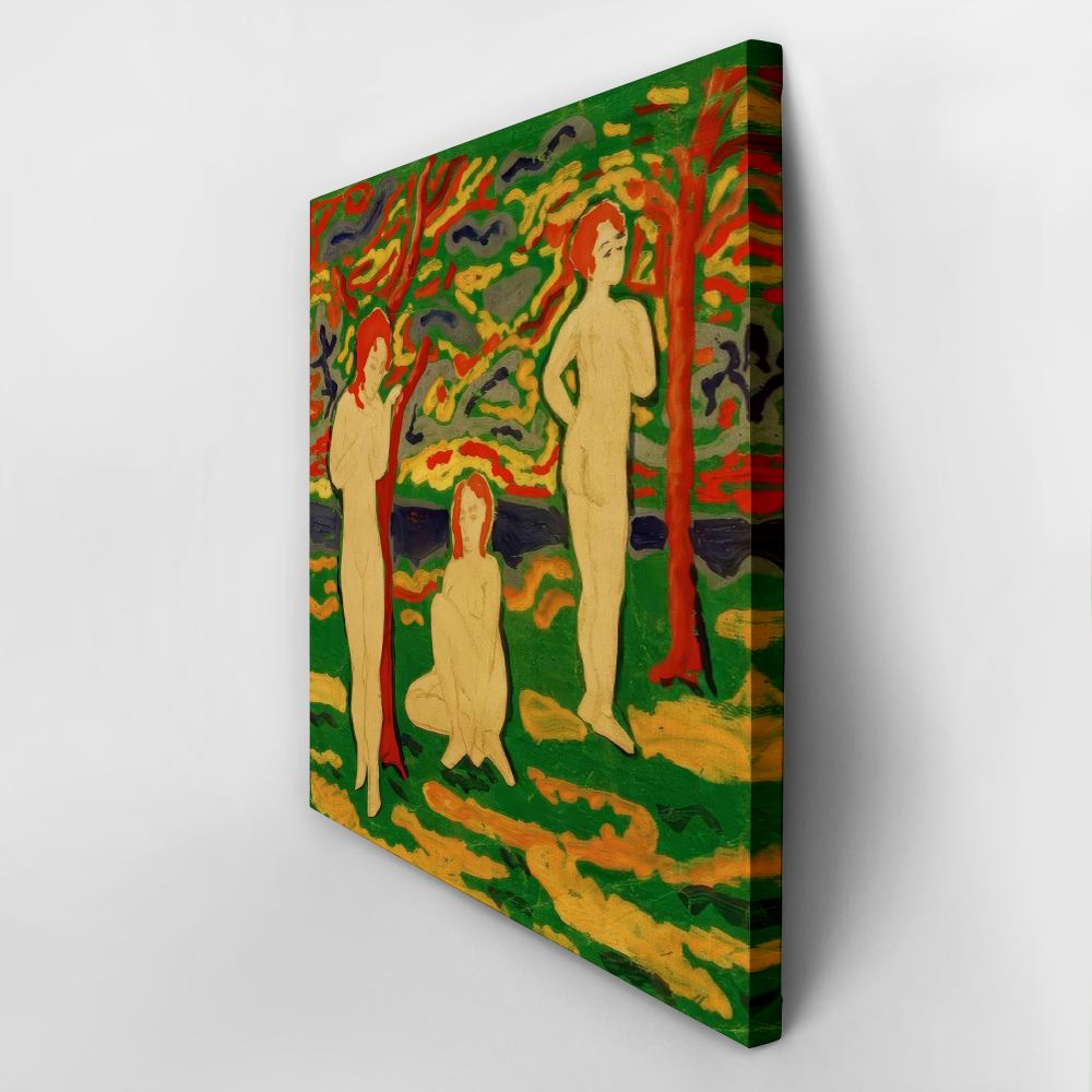 Πίνακας σε καμβά PAUL KLEE - THREE NUDES OUTDOORS