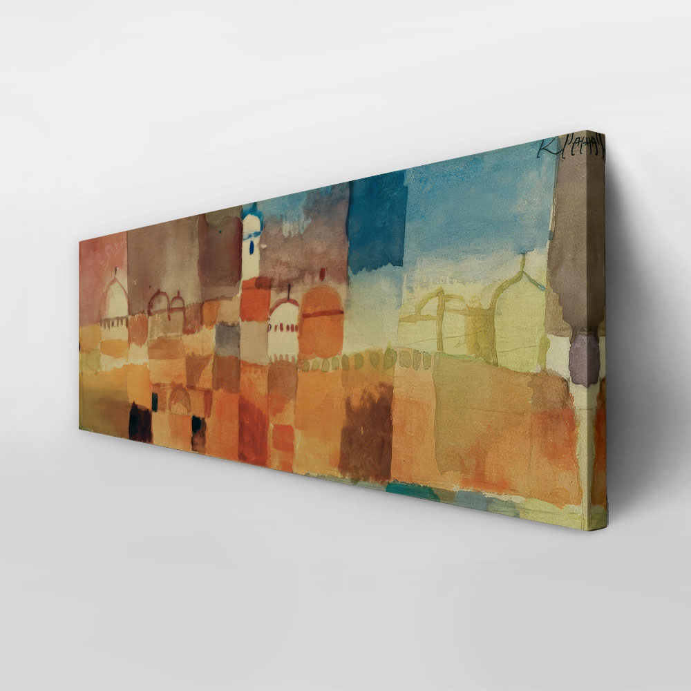 Πίνακας Πανοραμικός σε καμβά PAUL KLEE - VIEW OF KAIROUAN