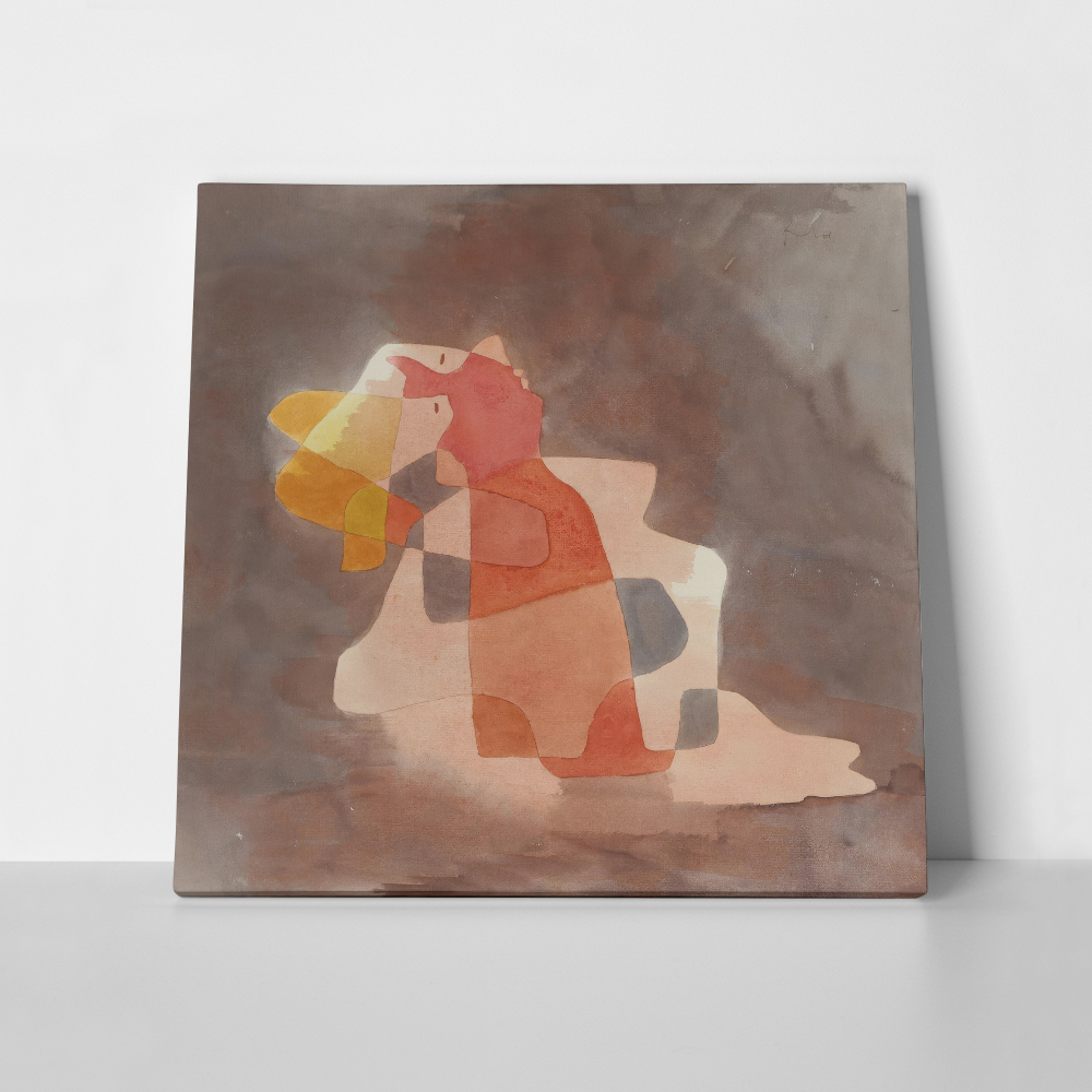 Πίνακας σε καμβά PAUL KLEE - WOMAN LEANING BACK