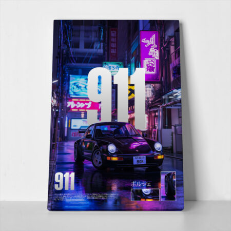 Πινακας σε καμβά PORSCHE 911 TOKYO DRIFT EDITON - Αυτοκινητα