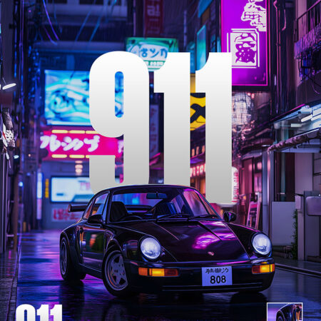 Πινακας σε καμβά PORSCHE 911 TOKYO DRIFT EDITON - Αυτοκινητα Sticky 5
