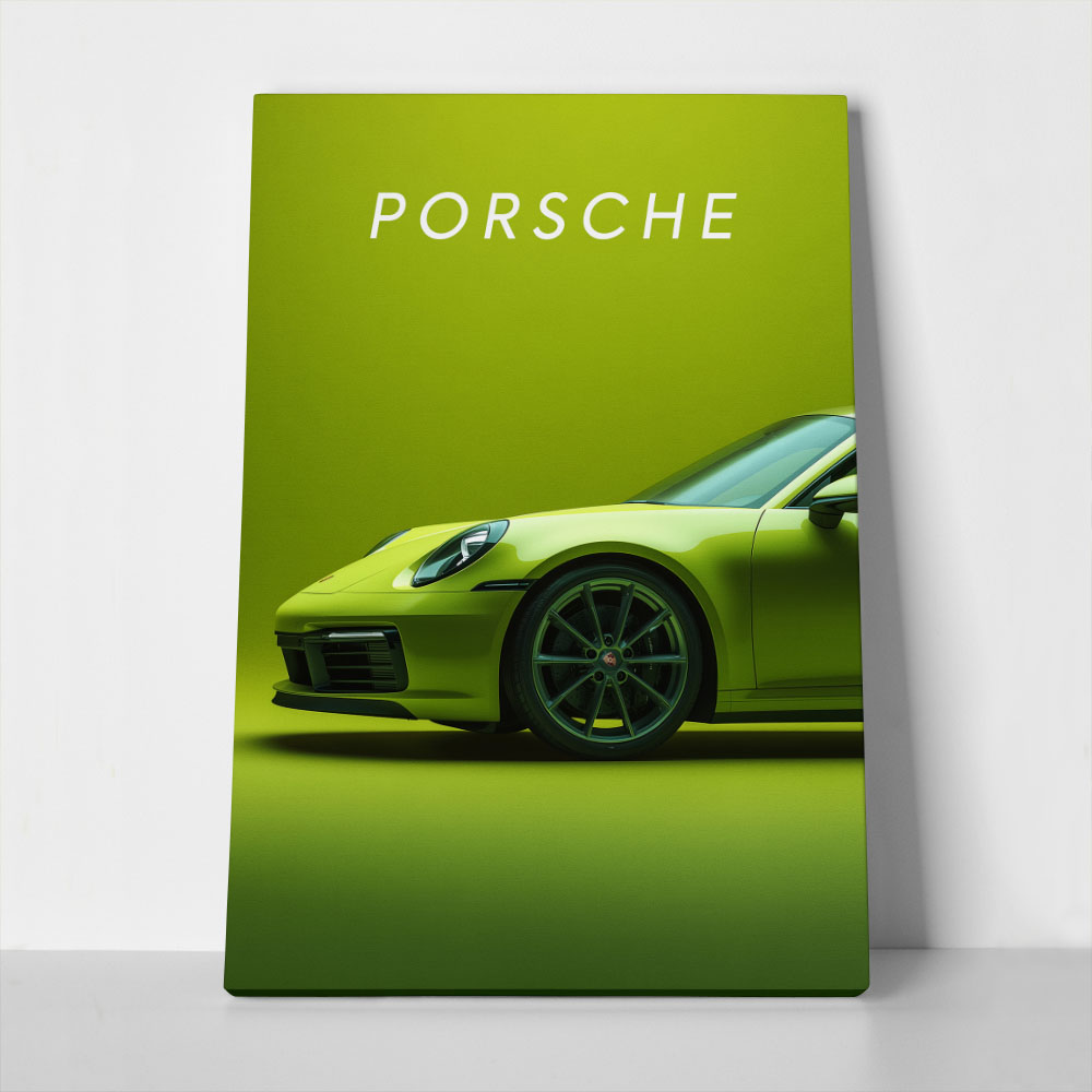 Πινακας σε καμβά PORSCHE GREEN