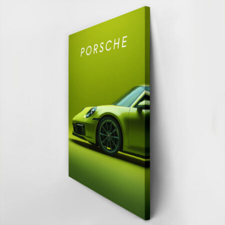 Πινακας σε καμβά PORSCHE GREEN - Αυτοκινητα Sticky 2