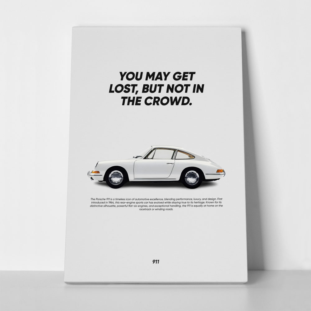 Πινακας σε καμβά PORSCHE QUOTE
