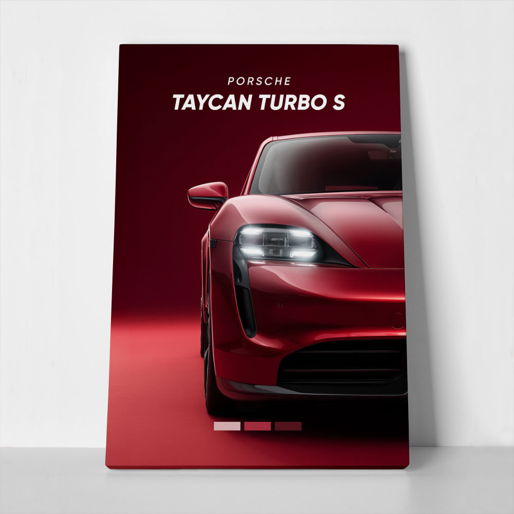 Πινακας σε καμβά PORSCHE TAYCAN TURBO S