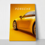 Πινακας σε καμβά PORSCHE YELLOW