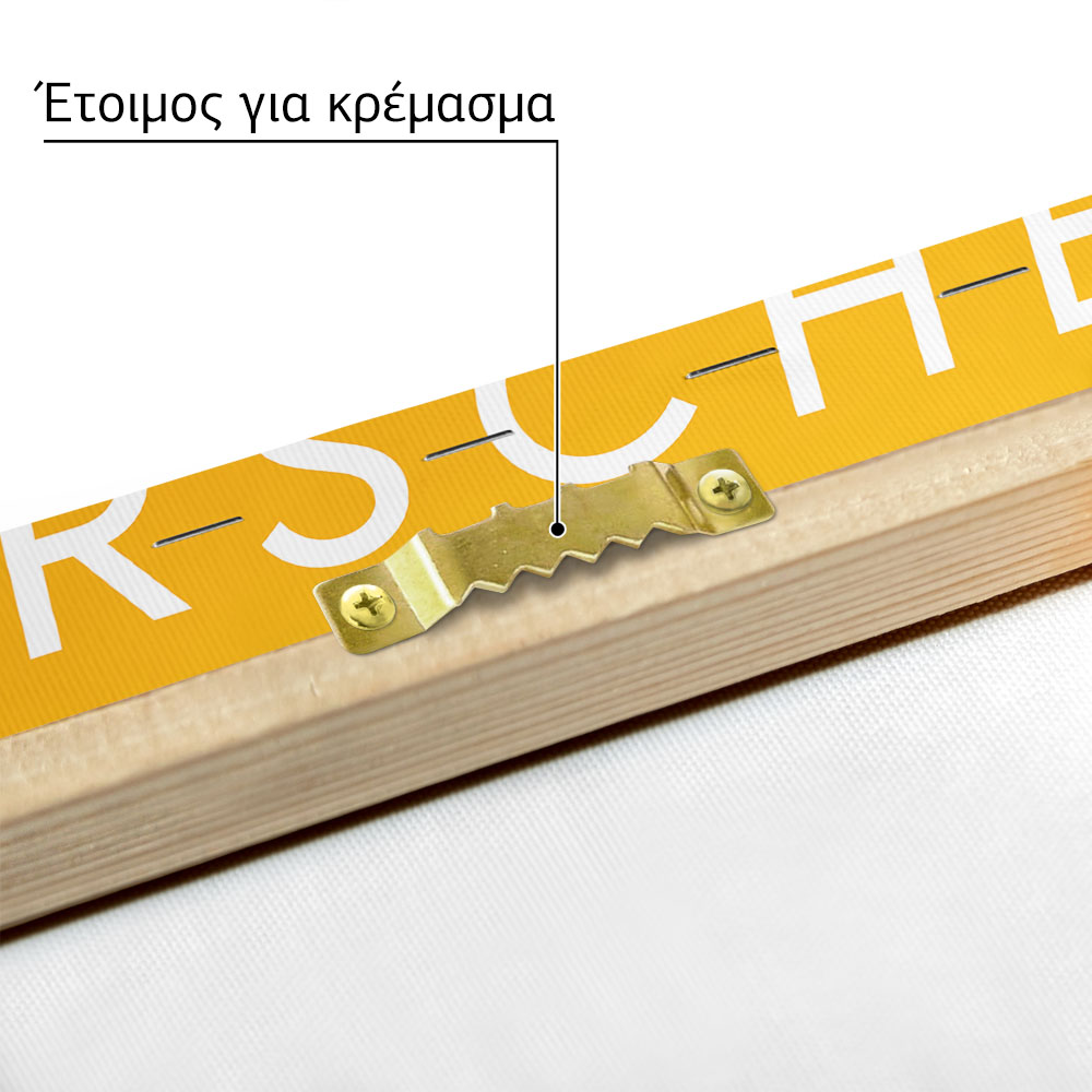 Πινακας σε καμβά PORSCHE YELLOW