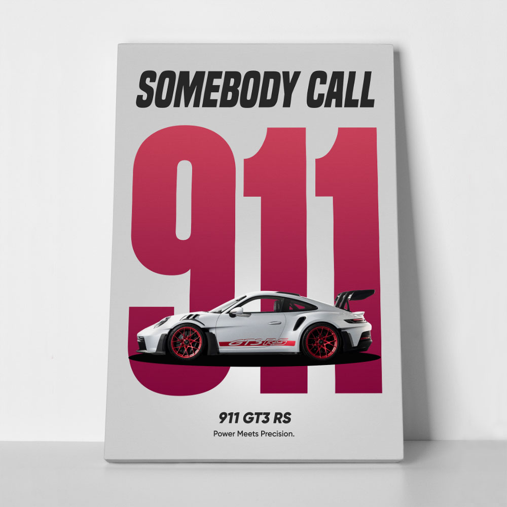 Πινακας σε καμβά SOMEBODY CALL 911