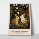 Πινακας σε καμβά WILLIAM MORRIS - RABBITS 1