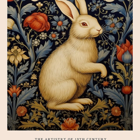Πινακας σε καμβά WILLIAM MORRIS - RABBITS 2 - William Morris Sticky 5