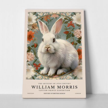 Πινακας σε καμβά WILLIAM MORRIS - RABBITS 5