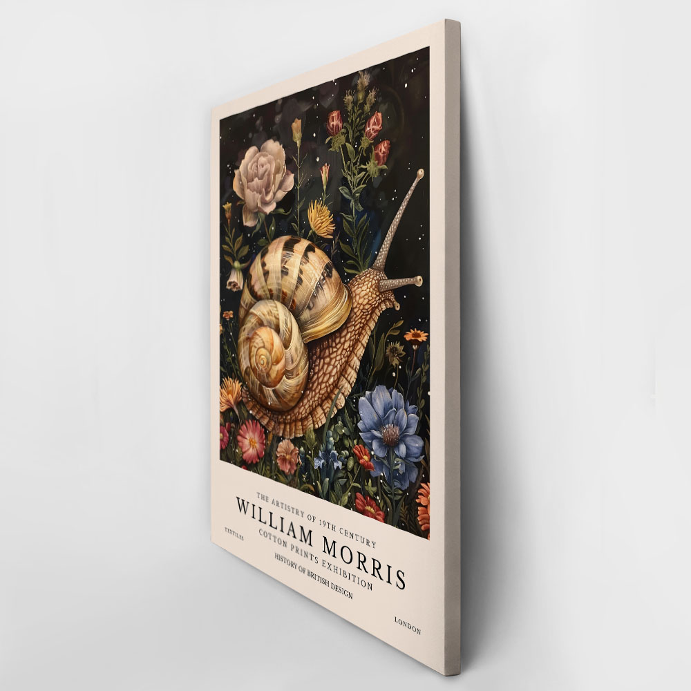 Πινακας σε καμβά WILLIAM MORRIS - SNAIL