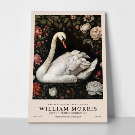 Πινακας σε καμβά WILLIAM MORRIS - SWAN