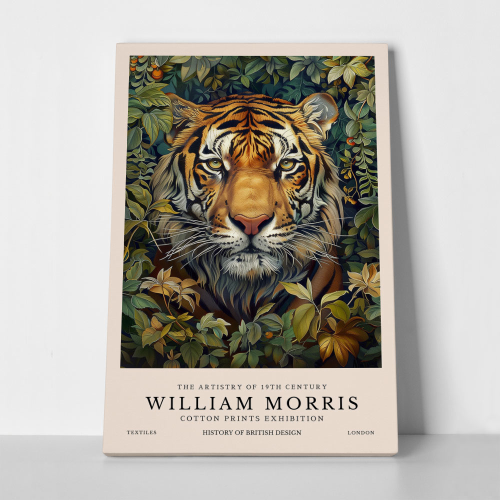 Πινακας σε καμβά WILLIAM MORRIS - TIGER