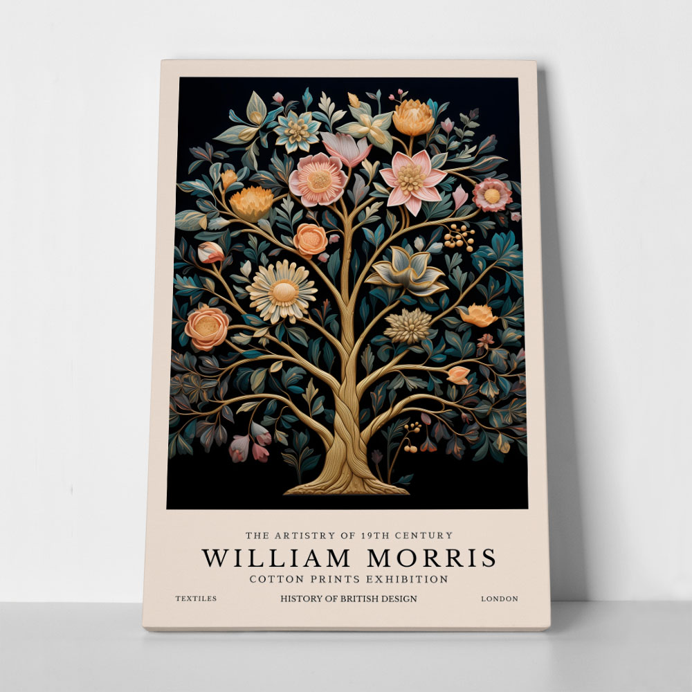 Πινακας σε καμβά WILLIAM MORRIS - TREE OF LIFE 6