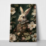 Πινακας σε καμβά WILLIAM MORRIS - VICTORIAN RABBIT PORTRAIT  1