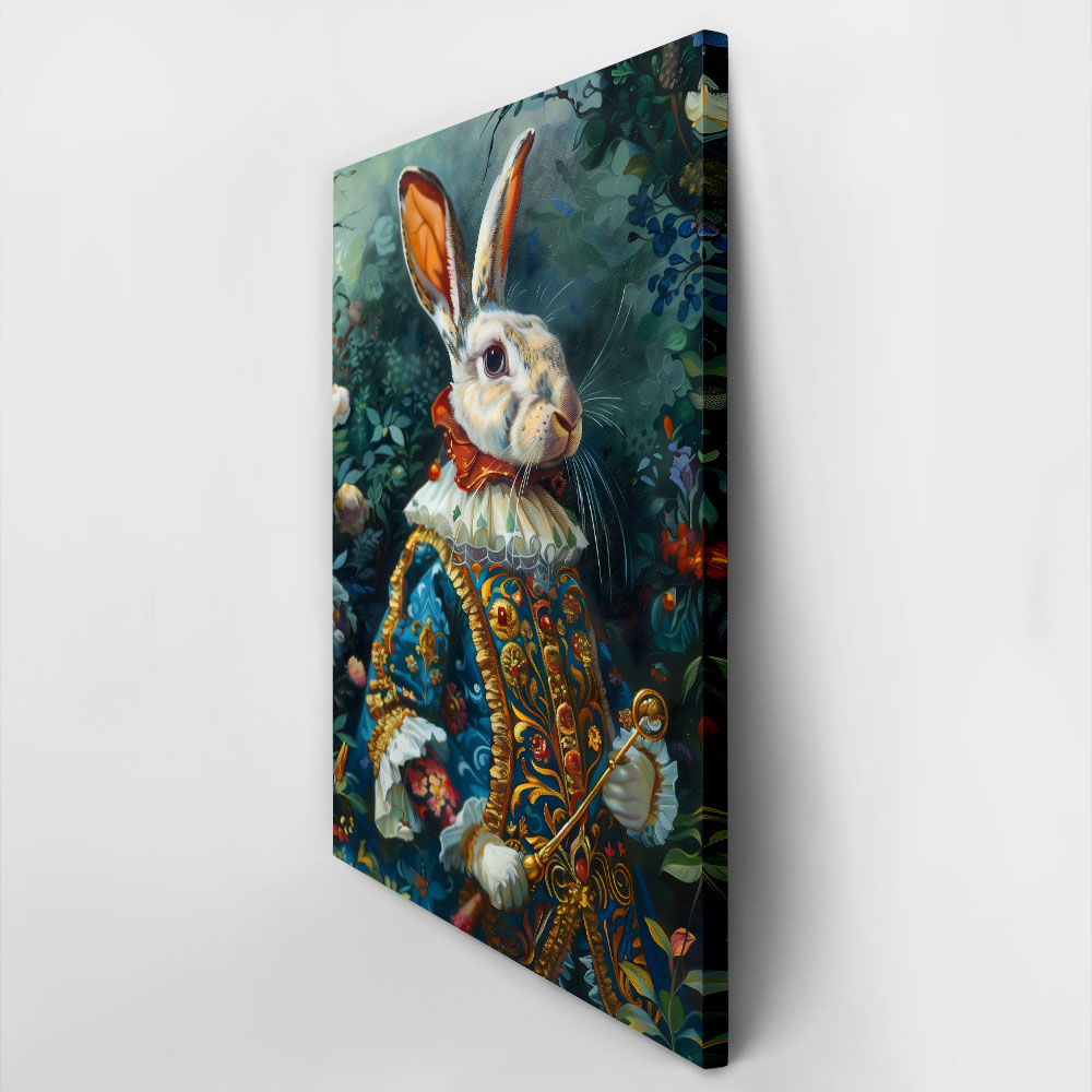 Πινακας σε καμβά WILLIAM MORRIS - VICTORIAN RABBIT PORTRAIT 2