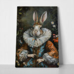 Πινακας σε καμβά WILLIAM MORRIS - VICTORIAN RABBIT PORTRAIT 3