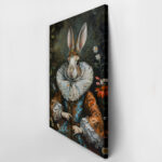 Πινακας σε καμβά WILLIAM MORRIS - VICTORIAN RABBIT PORTRAIT 3