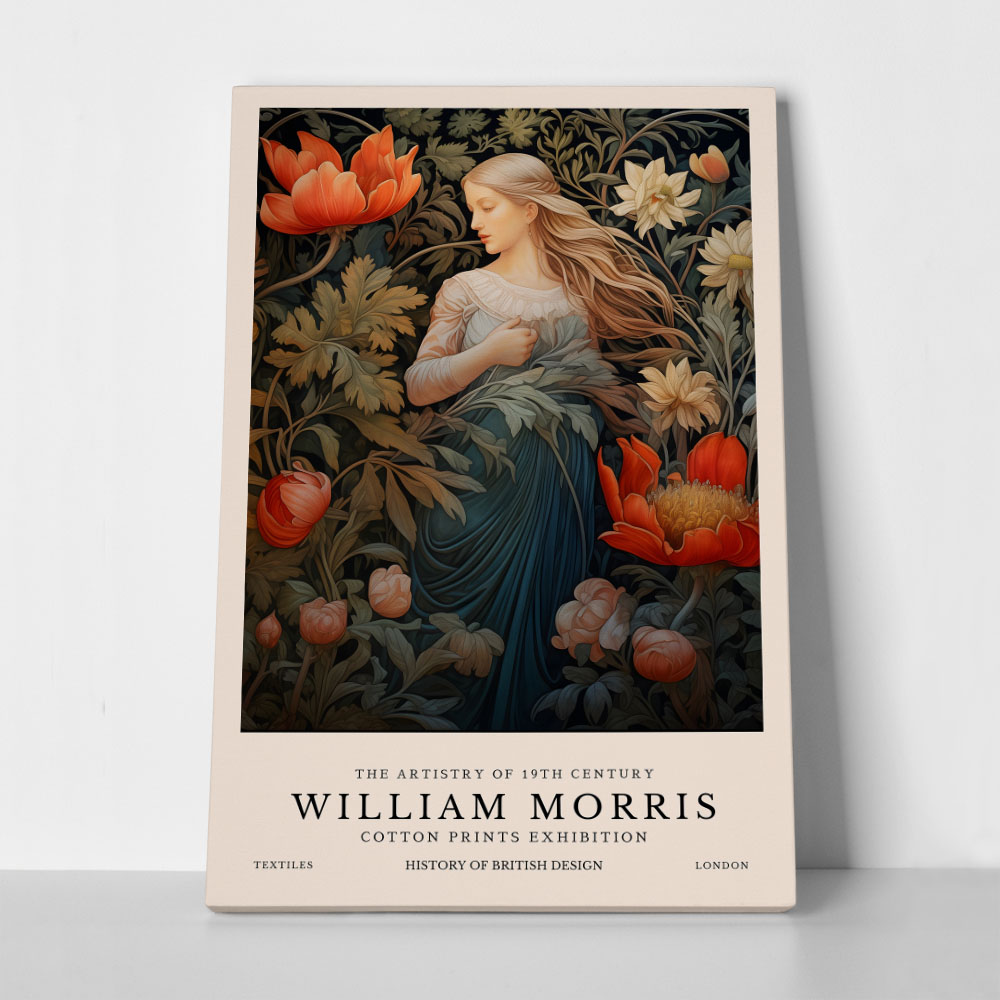 Πινακας σε καμβά WILLIAM MORRIS - WOMAN 1