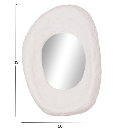 ΚΑΘΡΕΠΤΗΣ ΤΟΙΧΟΥ RIFFE HM4695.02 FIBER CEMENT ΛΕΥΚΟ 60x13x85Υεκ. - Καθρέπτες Sticky 1