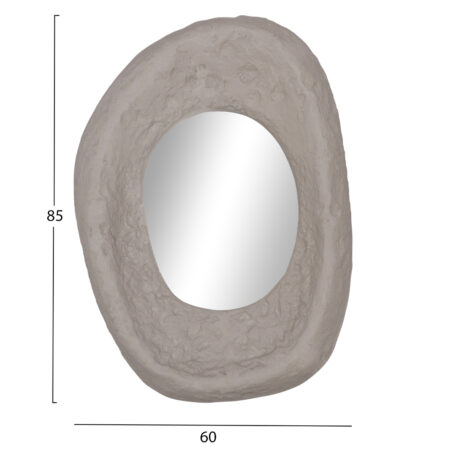 ΚΑΘΡΕΠΤΗΣ ΤΟΙΧΟΥ RIFFE HM4695.03 FIBER CEMENT ΓΚΡΙ 60x13x85Υεκ. - Καθρέπτες Sticky 1