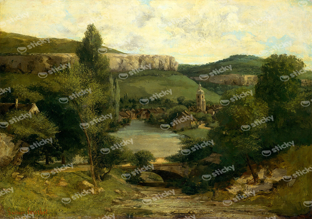 Πινακας Σε Καμβά GUSTAVE COURBET – VIEW OF ORNANS