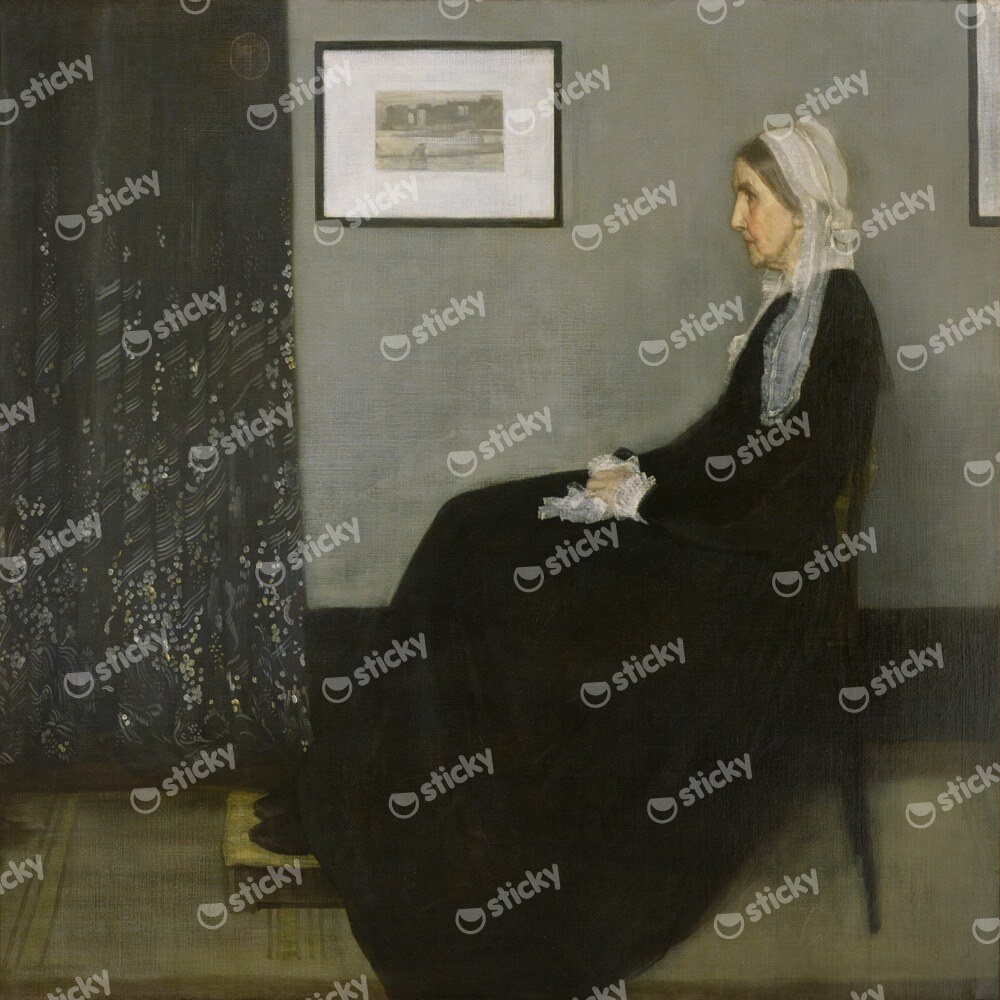 Πίνακας Τετράγωνος JAMES MCNEILL - WHISTLERS MOTHER