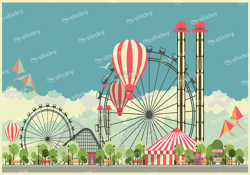 Πινακας σε καμβά AMUSEMENT PARK