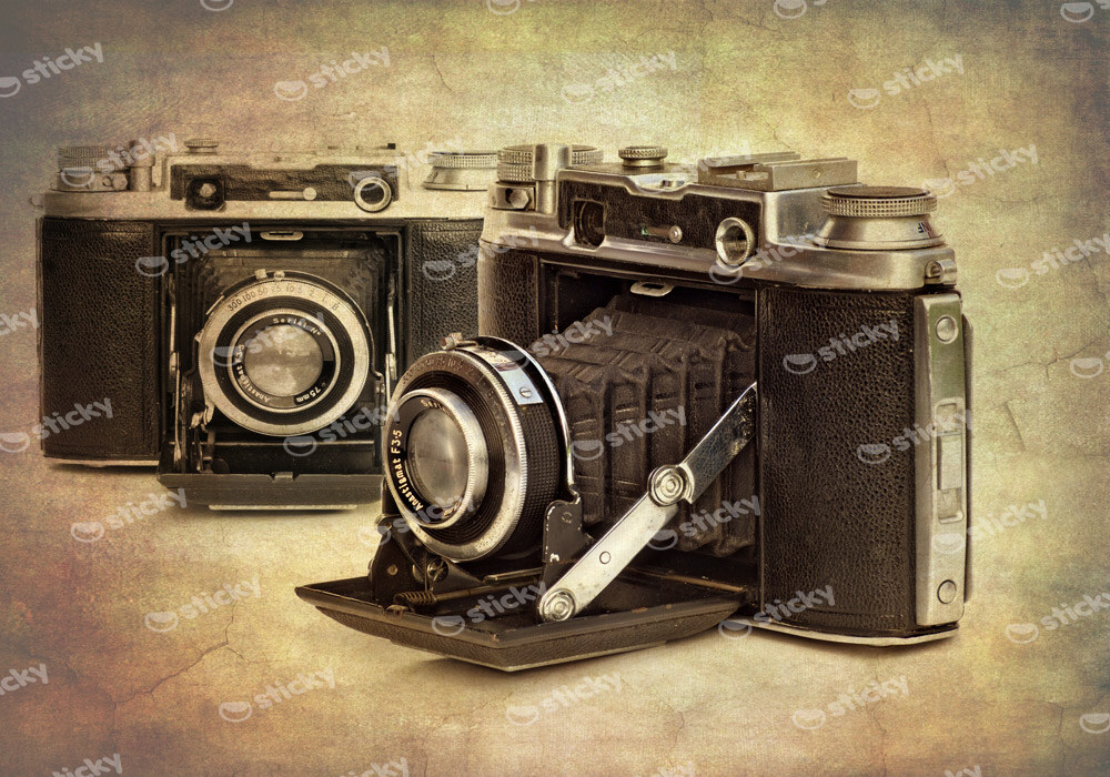 Πινακας σε καμβά ANTIQUE CAMERAS