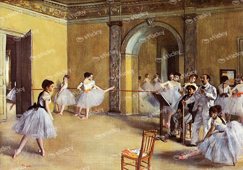 Πινακας σε καμβά EDGAR DEGAS - THE DANCE FOYER