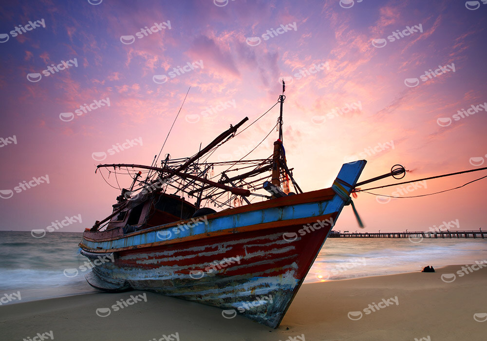 Πινακας σε καμβά SEA BOAT