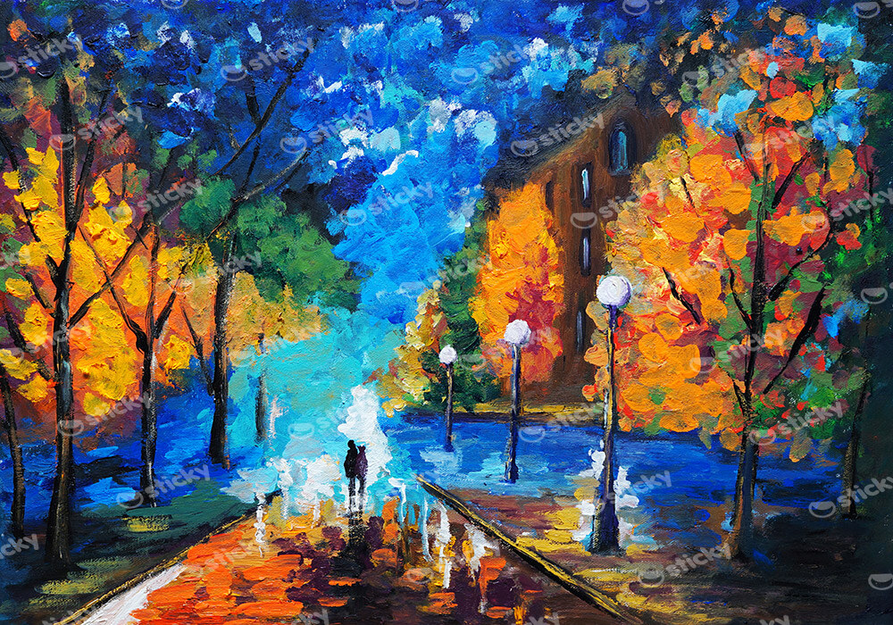 Πινακας σε καμβά RAIN WALK