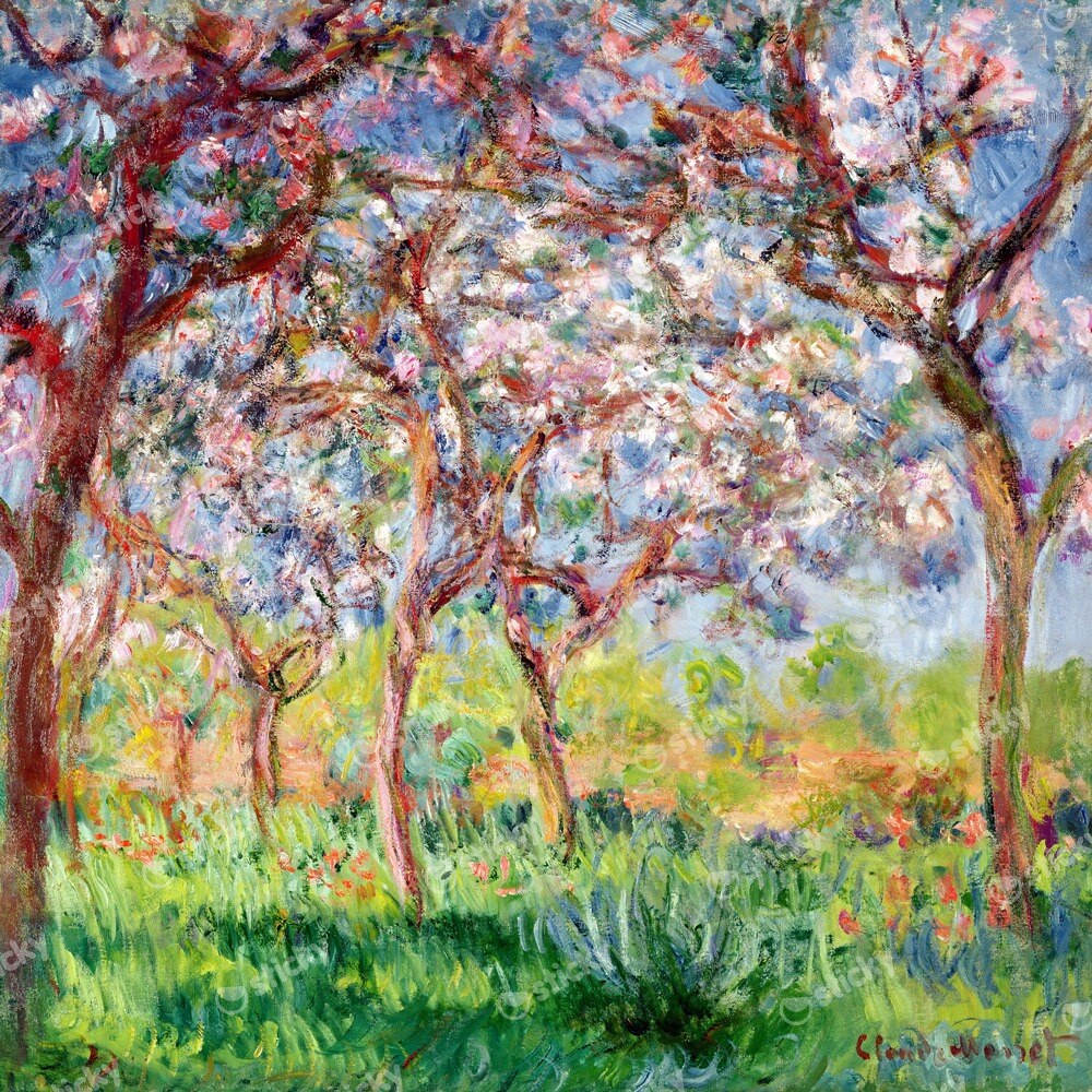 Τετράγωνος Πίνακας MONET - PRINTEMPS A GIVERNY