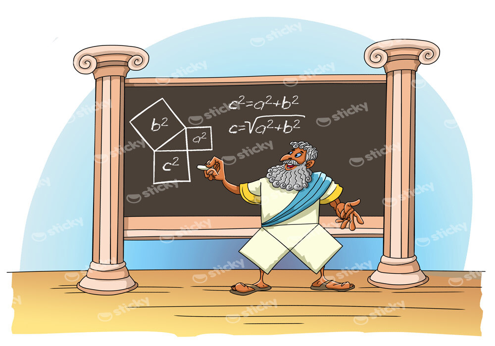 Πινακας σε καμβά PYTHAGORAS THEOREM PROOF