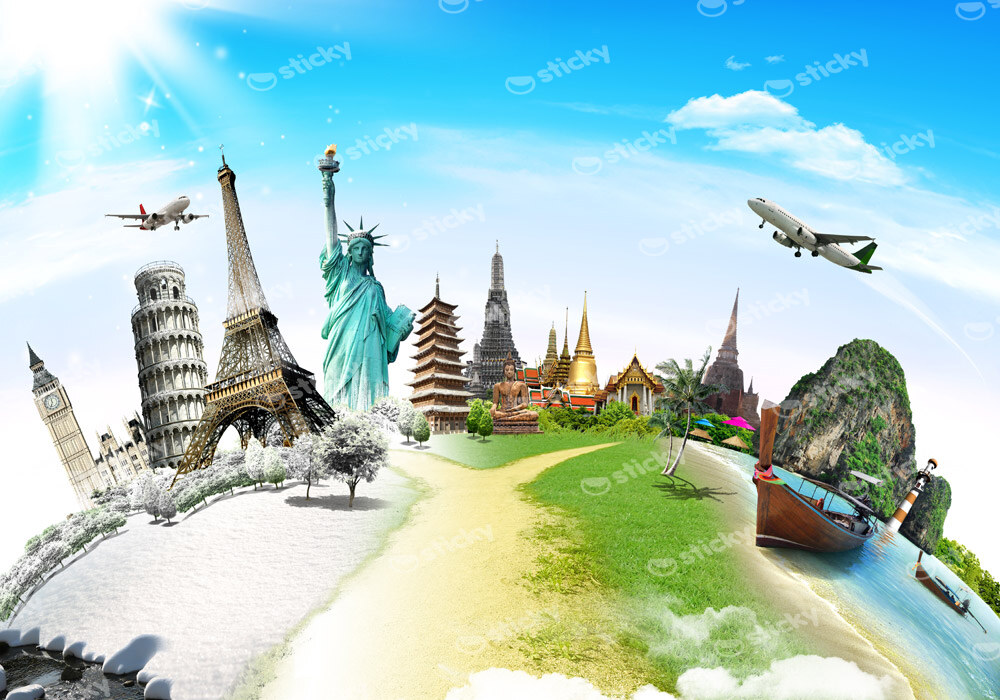 Πινακας σε καμβά WORLD LANDMARKS 3