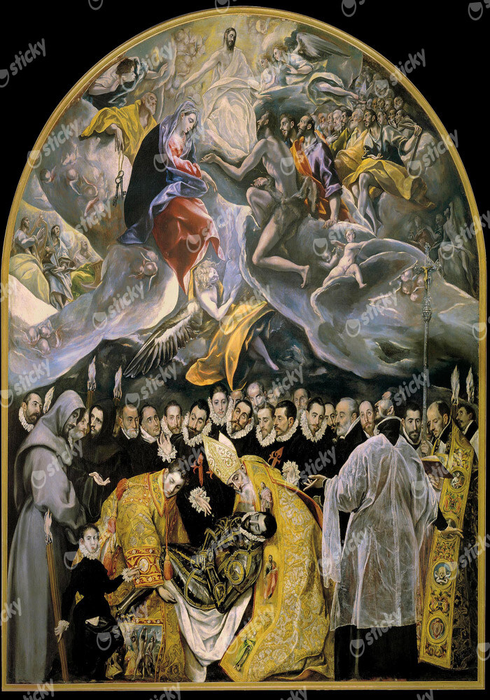 Πινακας σε καμβά EL GRECO - THE BURIAL OF THE COUNT OF ORGAZ