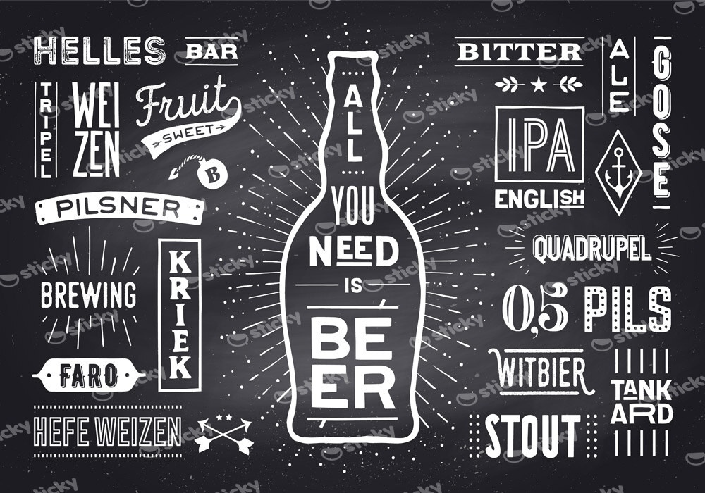 Πινακας σε καμβά BEER POSTER