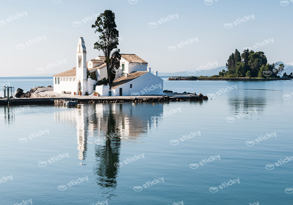 Πινακας σε καμβά PONTIKONISSI CORFU