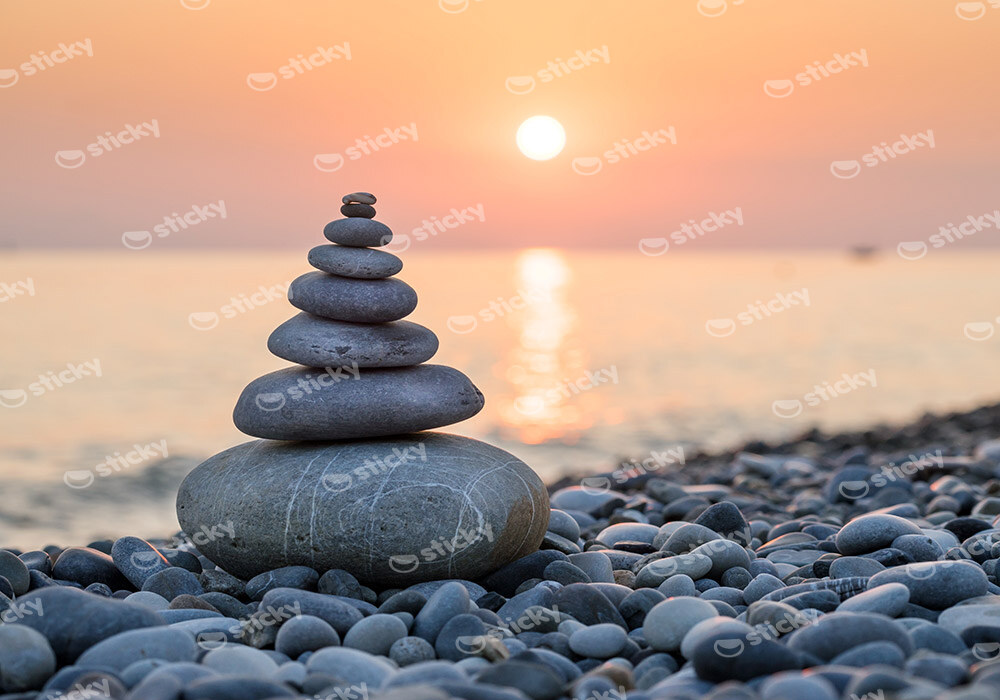 Πινακας σε καμβά PYRAMID OF STONES