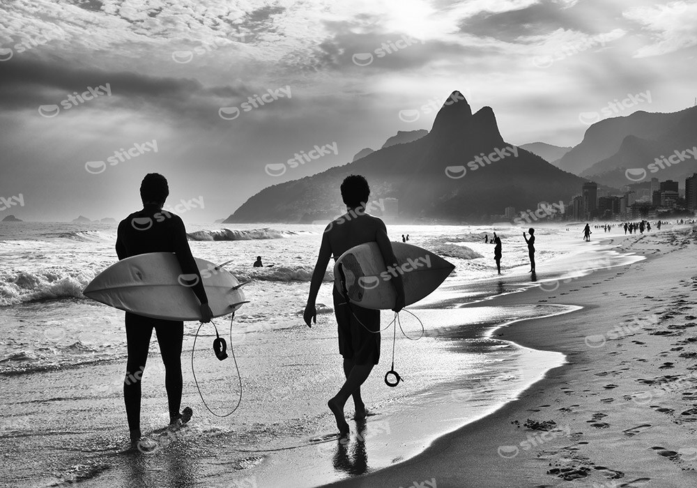 Πινακας σε καμβά SURFERS IN BRAZIL