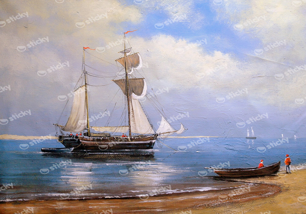 Πινακας σε καμβά SHIP OIL PAINTING