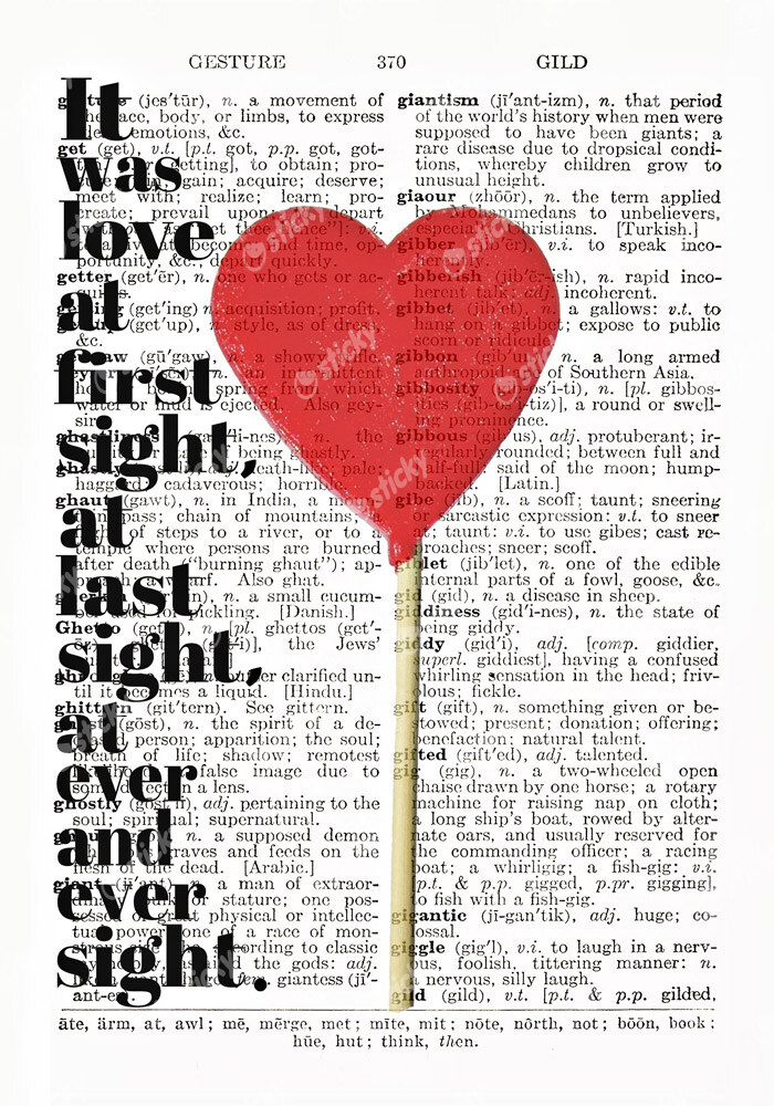 Πινακας σε καμβά LOVE AT FIRST... AND LAST SIGHT