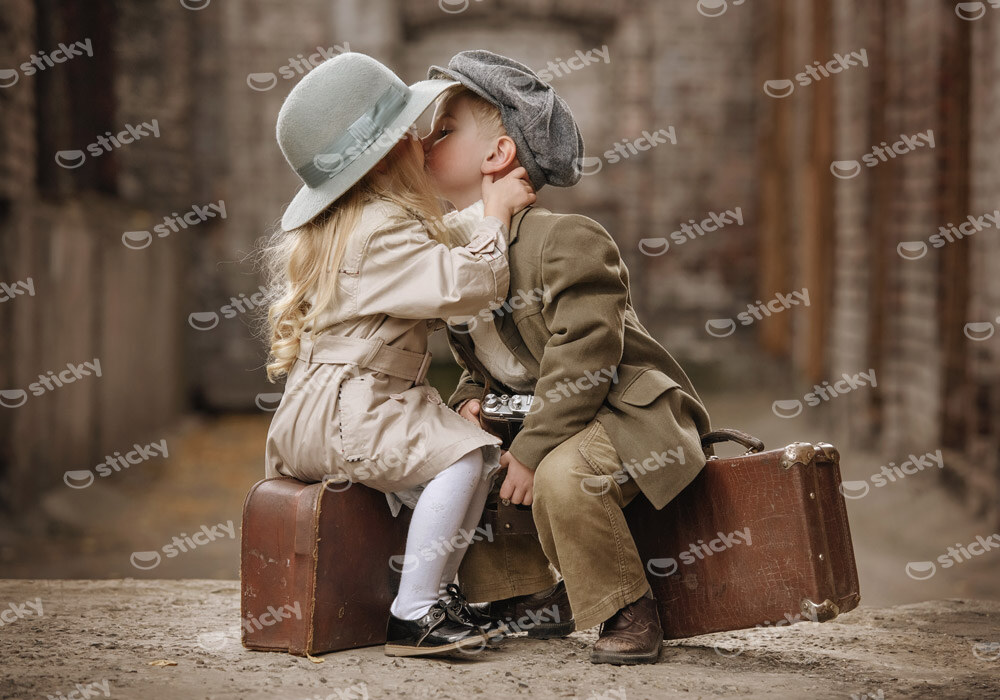 Πινακας σε καμβά BOY GIRL ROMANTIC ENCOUNTER