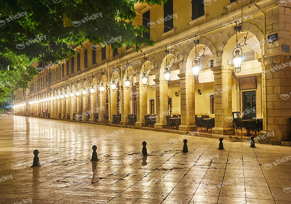 Πινακας σε καμβά CORFU HISTORIC CENTER 2