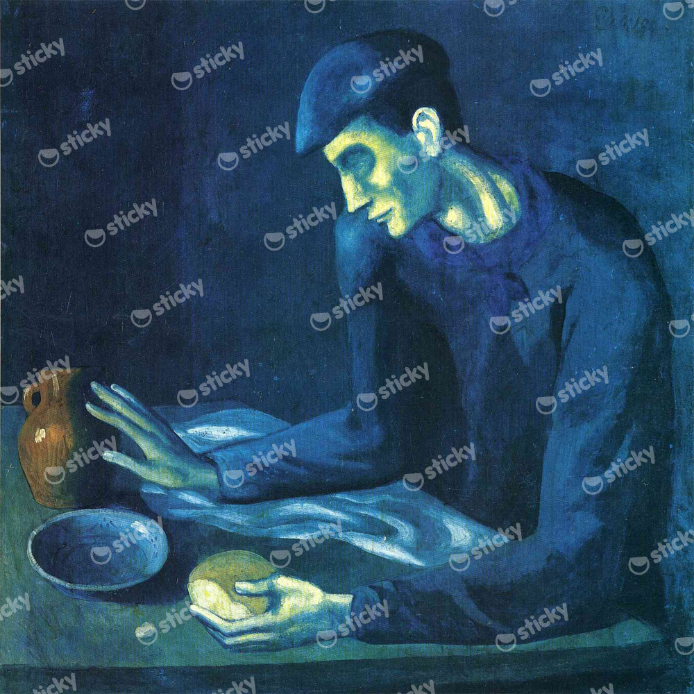 Πίνακας Τετράγωνος PICASSO - BREAKFAST OF A BLIND MAN